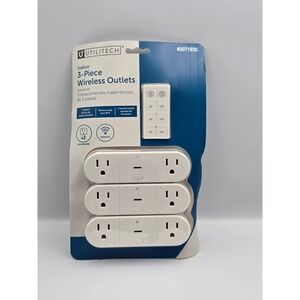 Utilitech Indoor 3 Piece Wireless Outlet Remote Control Extender 5071935